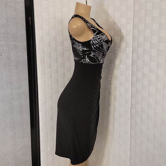 BRAND NEW JBS SIDE RUCHED SLEEVELESS   WITHD ROUNDNECK LINE MINI DRESS - Picture 6 of 13